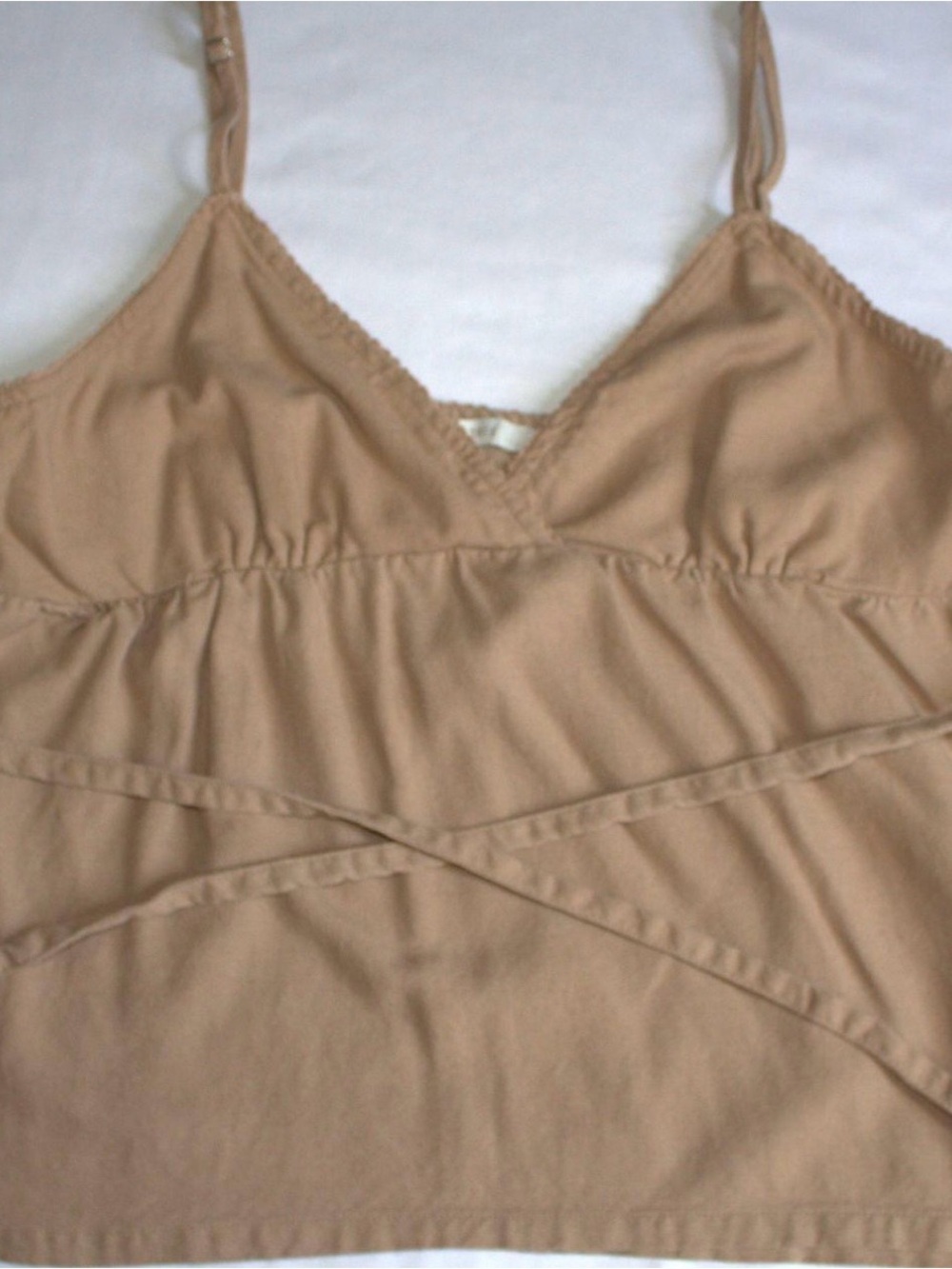 Love Tree Beige V-Neck Spaghetti Strap Cami